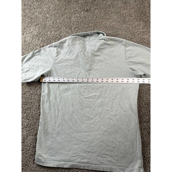 Quiksilver Polo Shirt Boys Extra Large Gray Green Surf Surfer Surfing Kids FLAW - Picture 10 of 12